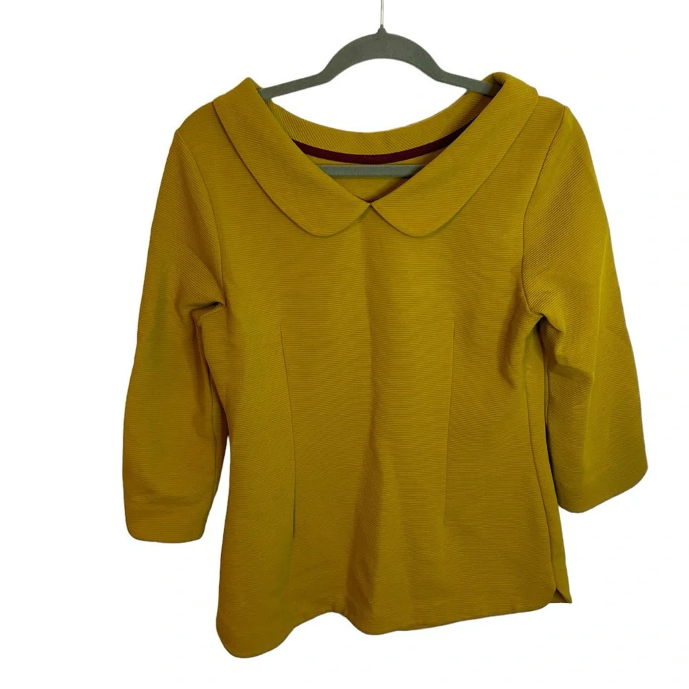 Boden Ribbed Collared Blouse - image 2